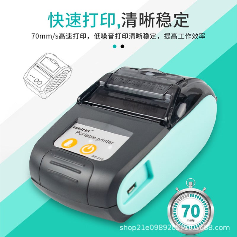 Sale Mini Thermal Printer Portable 58Mm Bluetooth Handheld Receipt Merchants Super Delivery Receipt Printing - Image 3